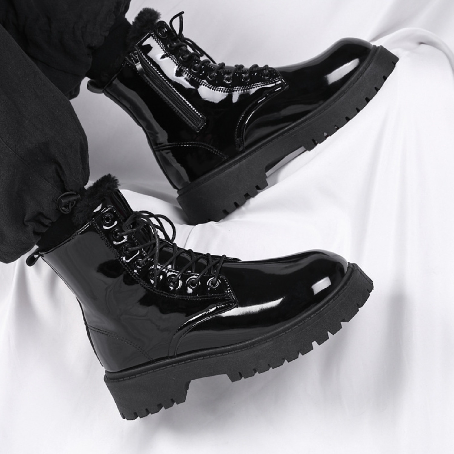 Bottes hautes en peluche chaud - Men'S Shoes Hoka Sale avis et prix