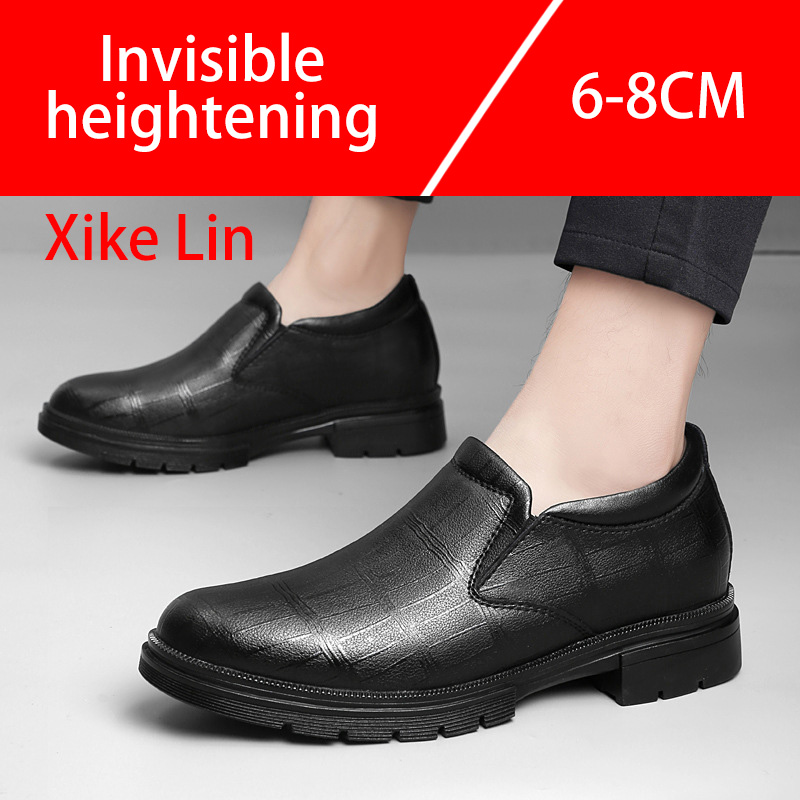 Chaussures en cuir décontracté - Men'S Shoes With Height Increase avis et prix