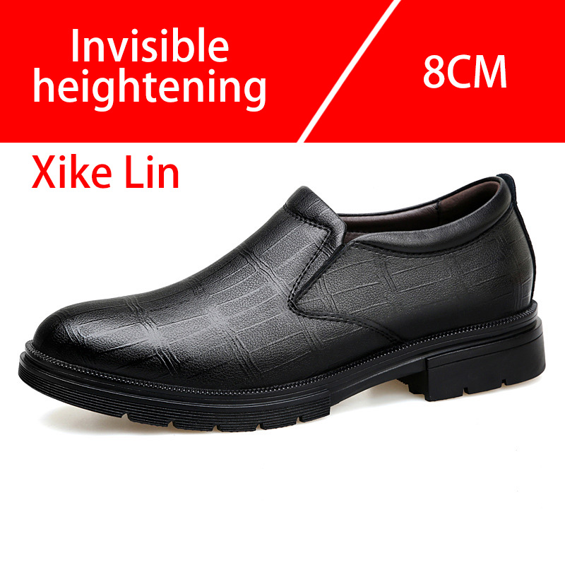 Chaussures en cuir décontracté - Men'S Shoes With Height Increase avis et prix