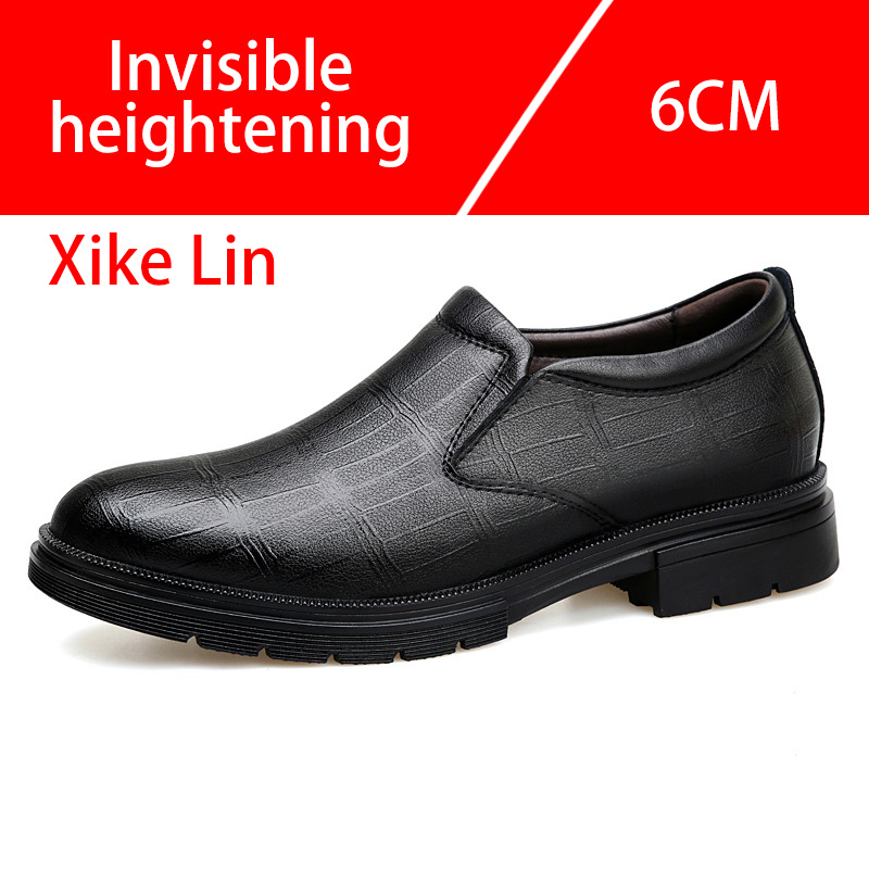 Chaussures en cuir décontracté - Men'S Shoes With Height Increase avis et prix